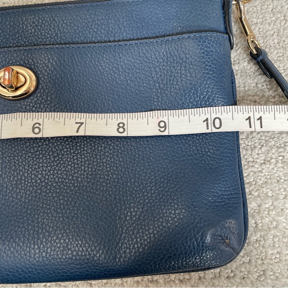 Coach Blue Leather Crossbody Bag - Picture 14 of 16